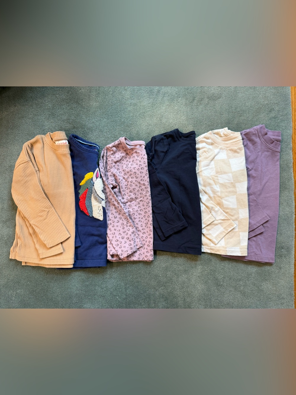 Lot of 6 3T Long Sleeve Shirts